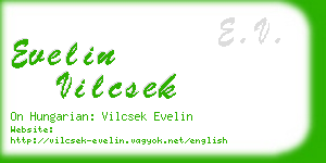 evelin vilcsek business card